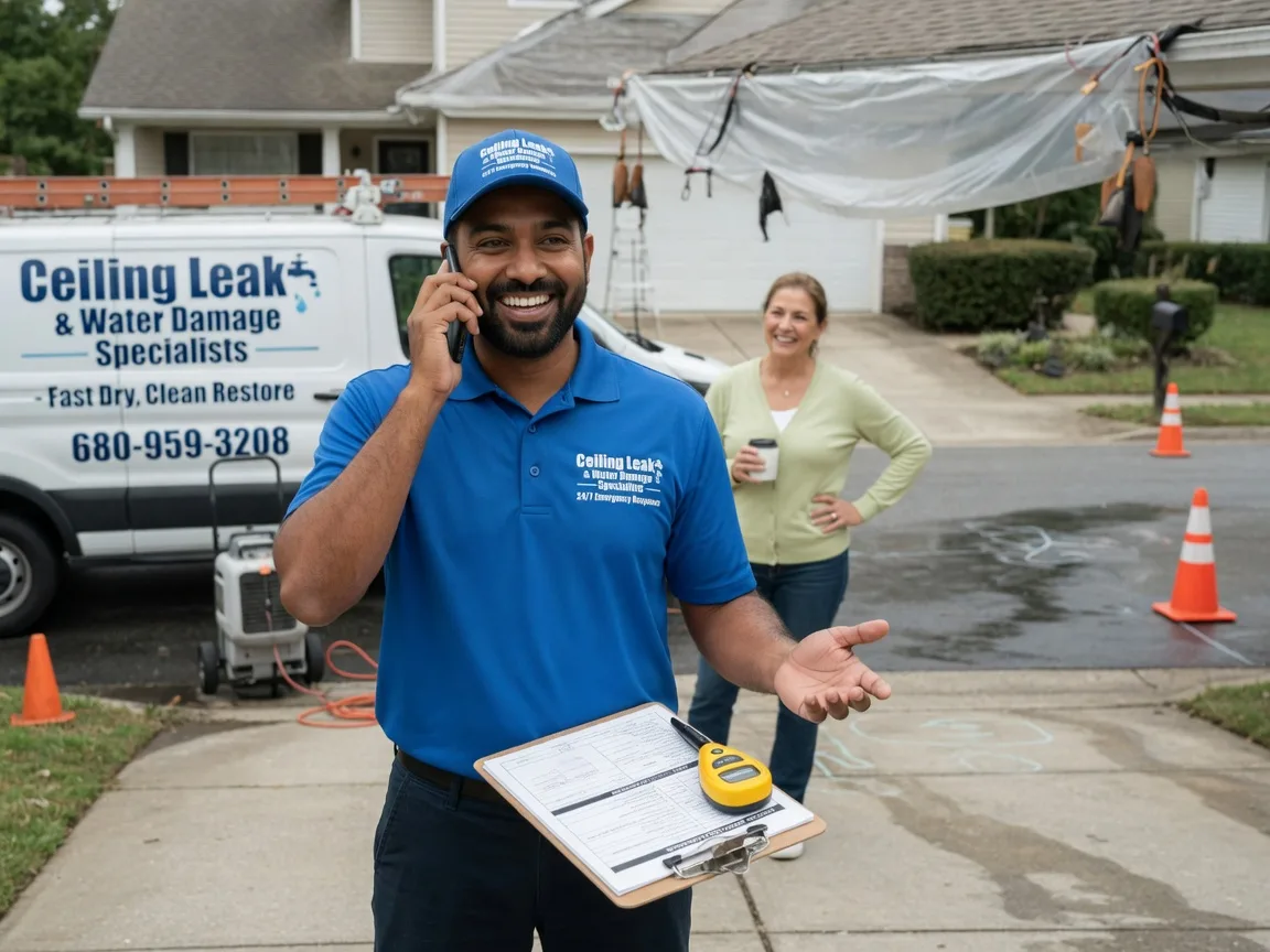 Ceiling Leak Cleanup Montour, IA FAQs
